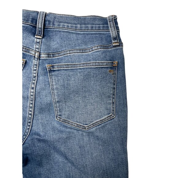 Madewell Women's 25P Jeans Mid-Rise Roadtripper Jeans Blue Denim Cotton‎ Blend - Picture 10 of 14